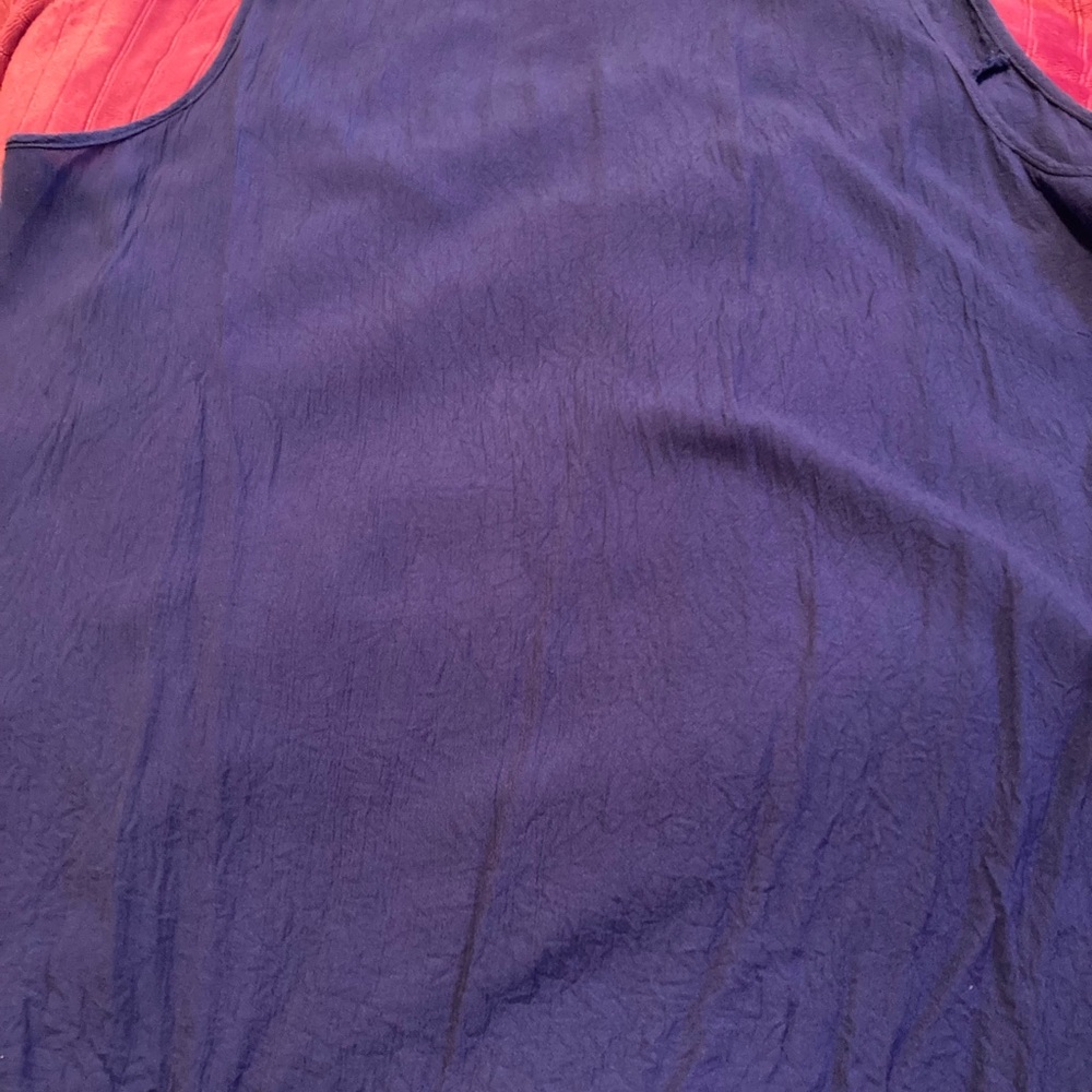 Embroidered Blue Women's Top - Picture 3 of 4